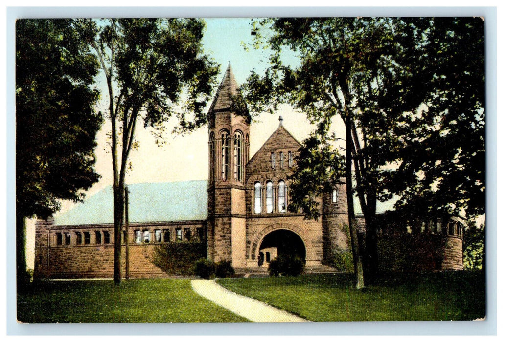 c1910 Billings Library Burlington Vermont VT Unposted Antique Postcard