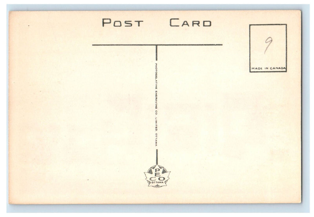c1940's Public Library Smiths Falls Ontario Canada Vintage Unposted Postcard