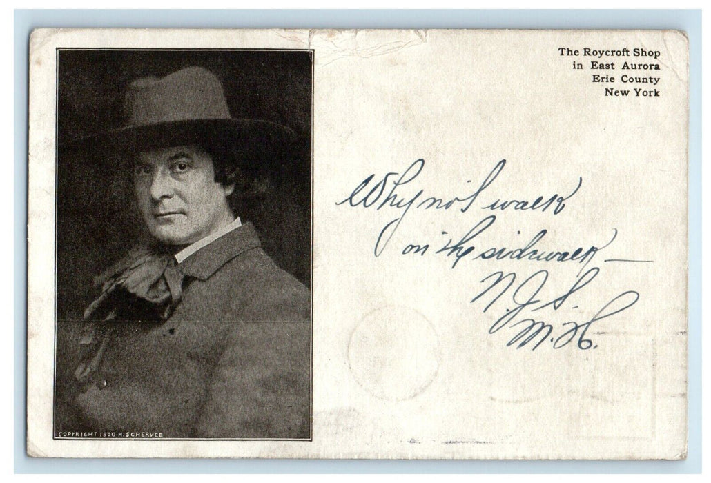 1909 The Roycroft Shop In East Aurora Erie County New York NY Antique Postcard