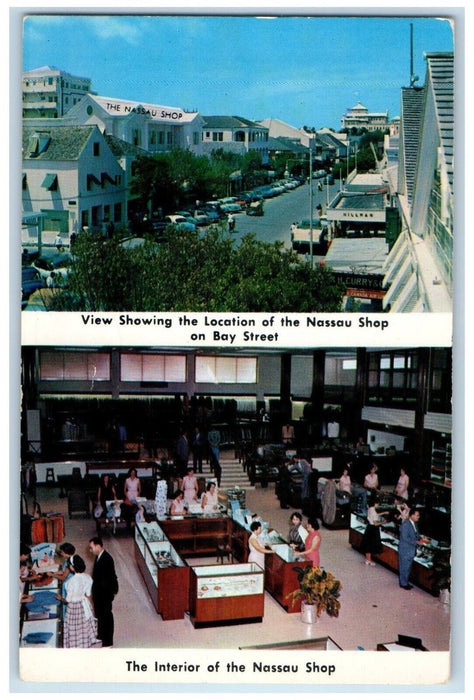 1958 Multiview Bay Street Business & Shopping Centre Nassau Bahamas Postcard