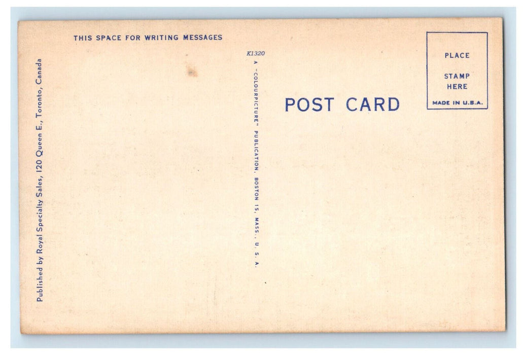 c1950's Main Library Toronto Canada Unposted Royal Specialty Sales Postcard