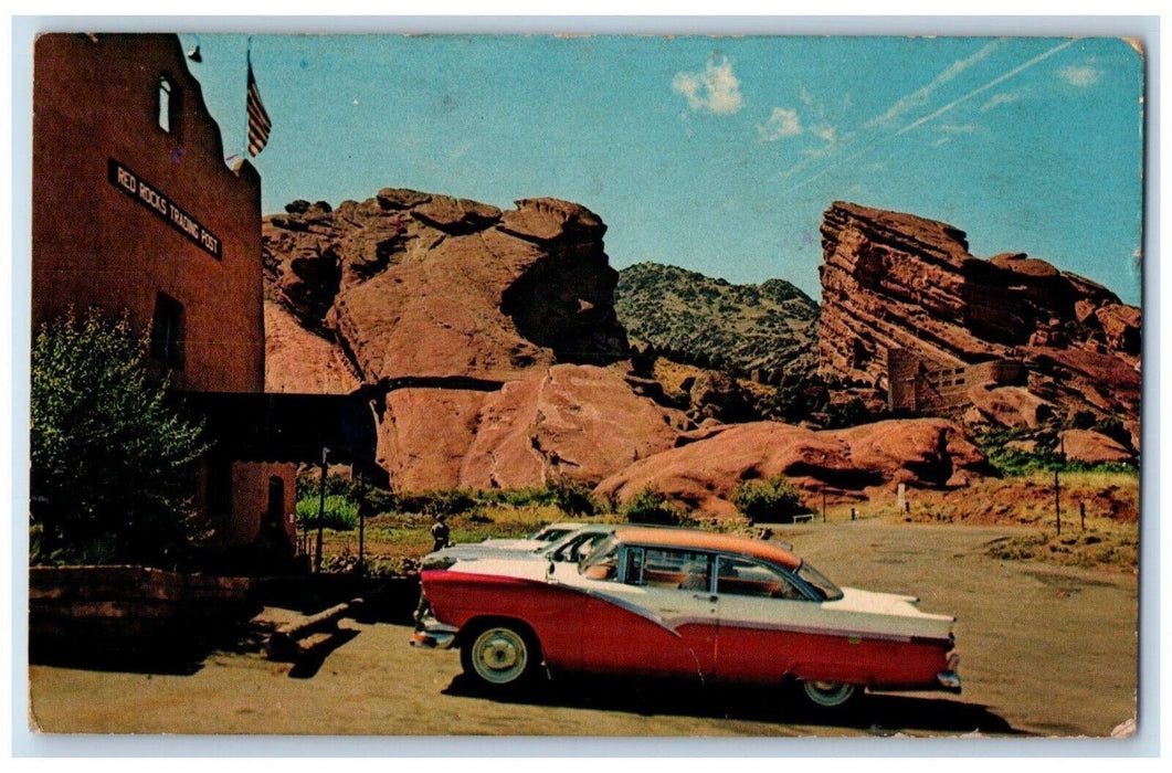1975 Red Rocks Trading Post & Red Rocks Amphitheatre Park Colorado CO Postcard