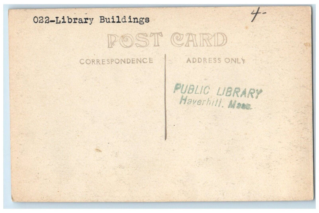 c1910's Howe Library Dartmouth College Hanover NH Unposted RPPC Postcard