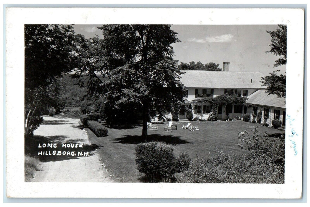1953 Long House Farm Hillsboro New Hampshire NH Posted RPPC Postcard