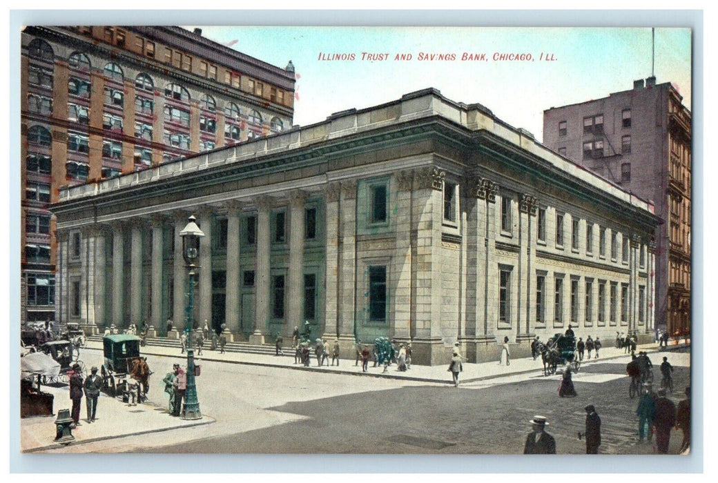 c1910 Postcard Advertising Sample Alfred Holzman Co. Chicago IL Trust Bank