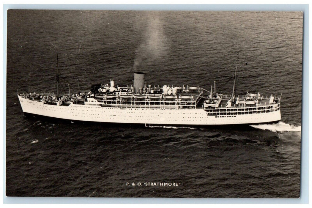 c1940's R.M.S. P & O Strathmore Ship "White Sisters" RPPC Photo Postcard