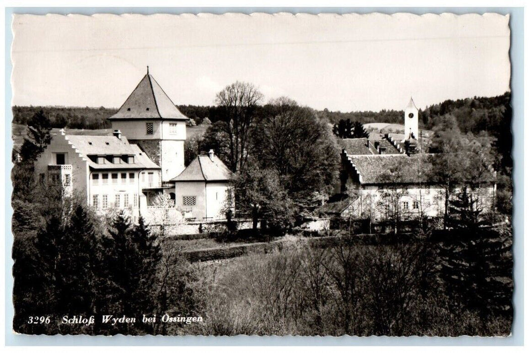 1956 Wyden Castle View Ossingen Zurich Switzerland RPPC Photo Posted Postcard
