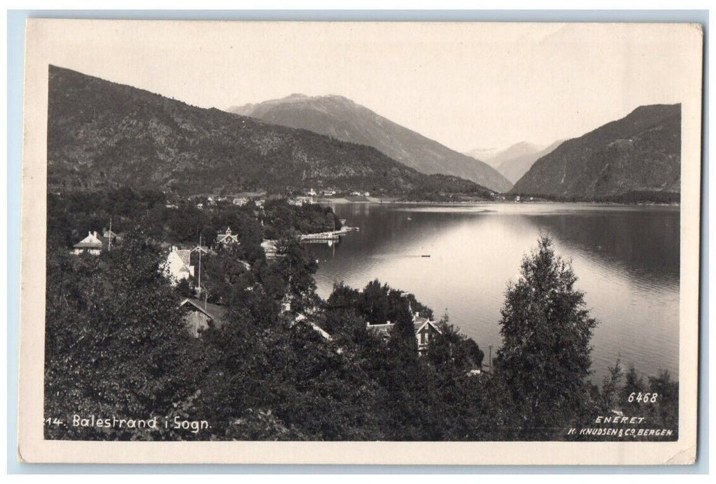 1945 Lake Kaniere Tinted View Westland New Zealand RPPC Photo Posted Postcard