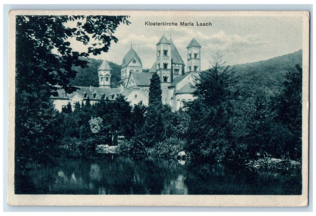 c1930's Klosterkirche Maria Laach Glees Germany Antique Posted Postcard