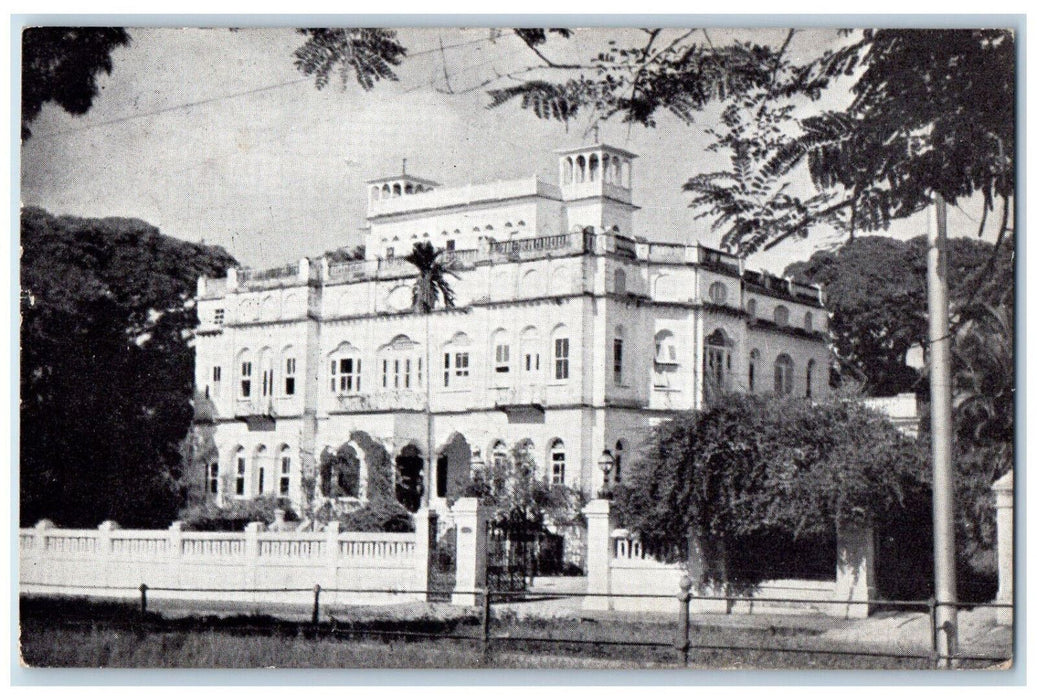 c1940's Whitehall Port-of-Spain Trinidad and Tobago B.W. Vintage Postcard