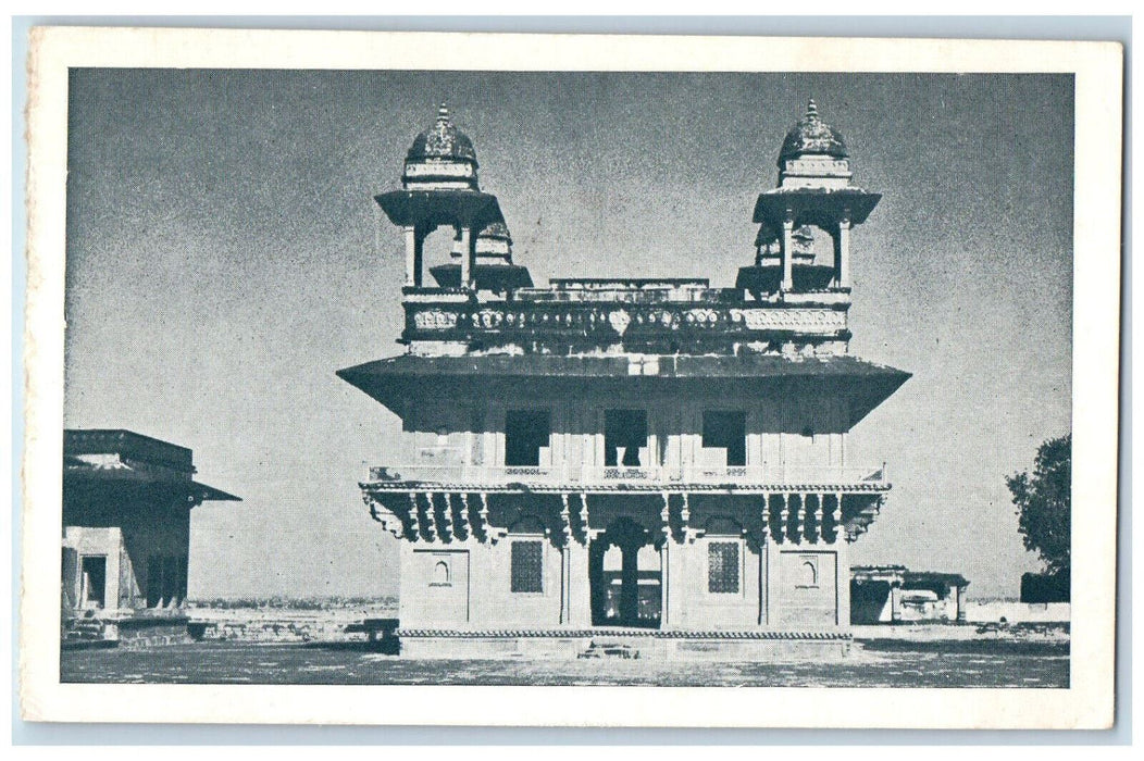 1957 Diwan-I-Khas Building (Fatehpur Sikri) Agra India Vintage Posted Postcard