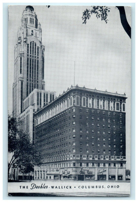 c1951 The Deshler Wallick Hotel Columbus Ohio OH Vintage Postcard