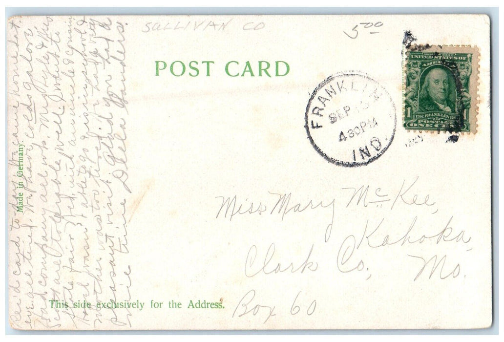 c1905 Residence Vice President Fairbanks Indianapolis Indiana IN Postcard