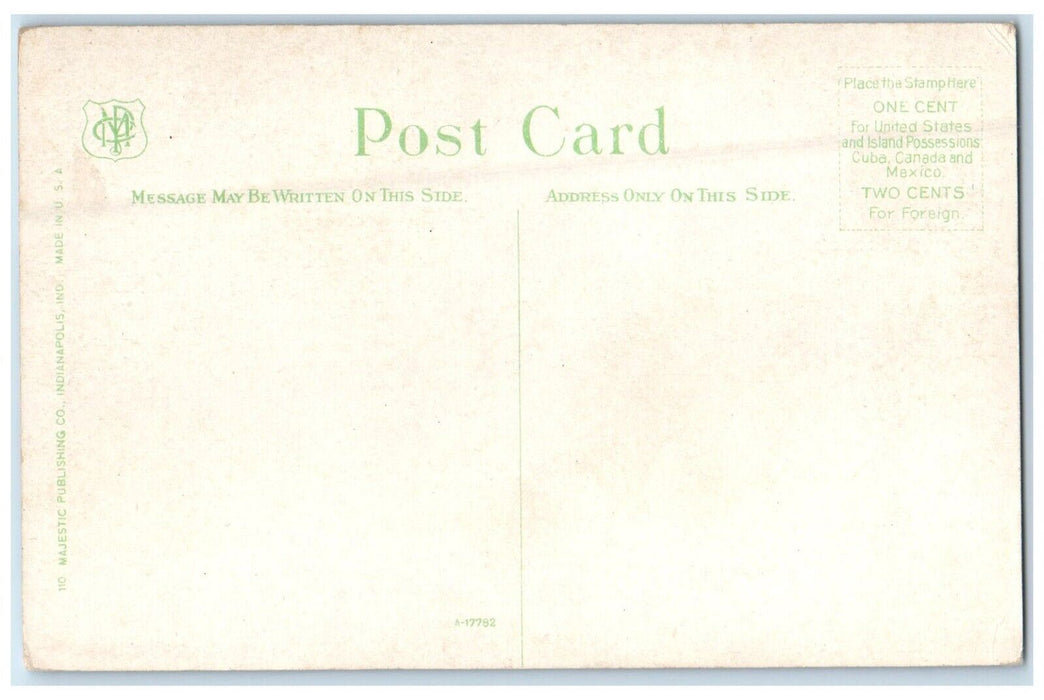 c1910's Boat Landing Pavilion Riverside Park Indianapolis Indiana IN Postcard