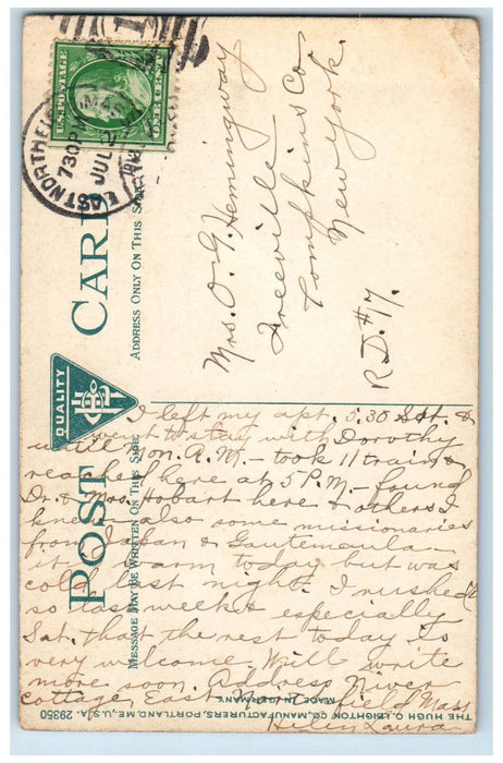 c1910 Home of the Late Dwight L Moody East Northfield Massachusetts MA Postcard
