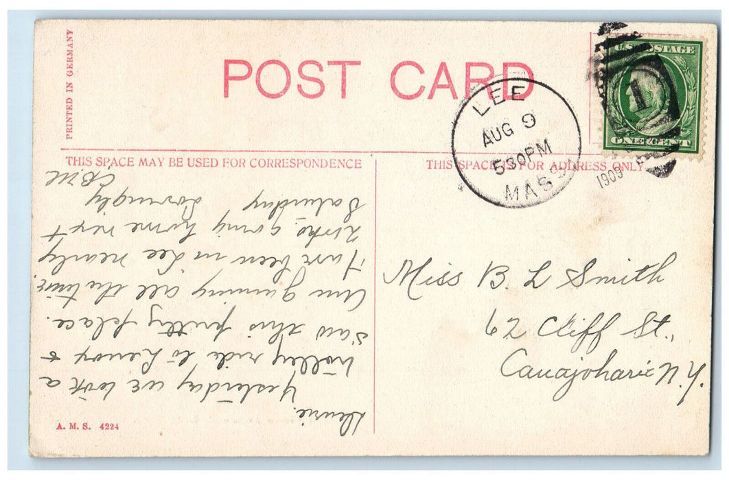 1909 Drive to Aspinwall Lenox Massachusetts MA Posted Antique Postcard