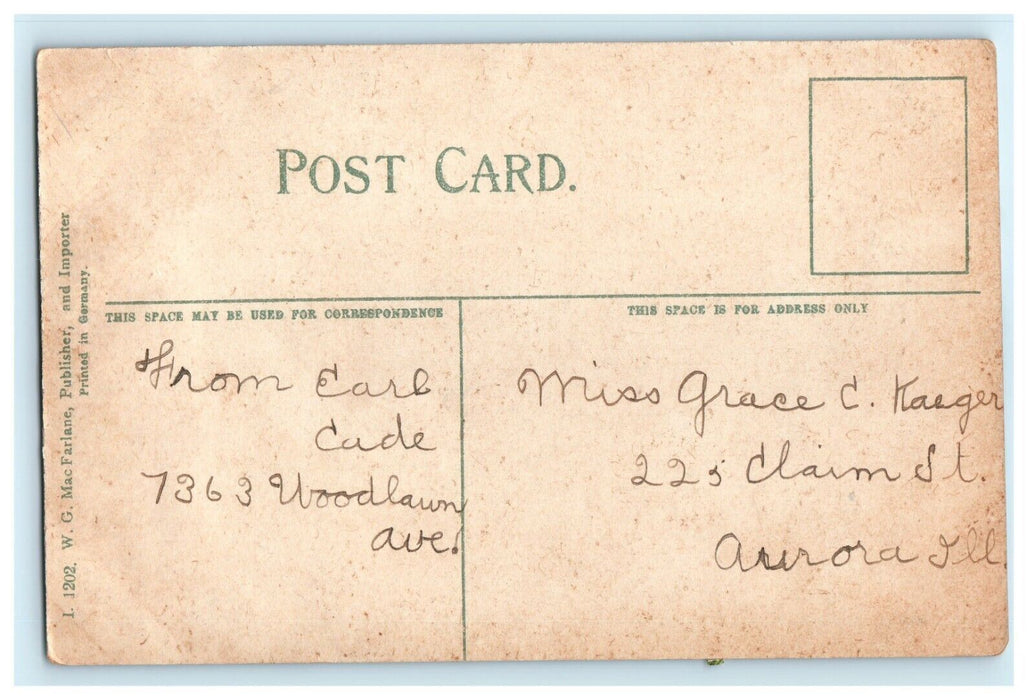 1911 Three Man in a House, Cedar Stumps, Pudget Sound, Washington WA Postcard