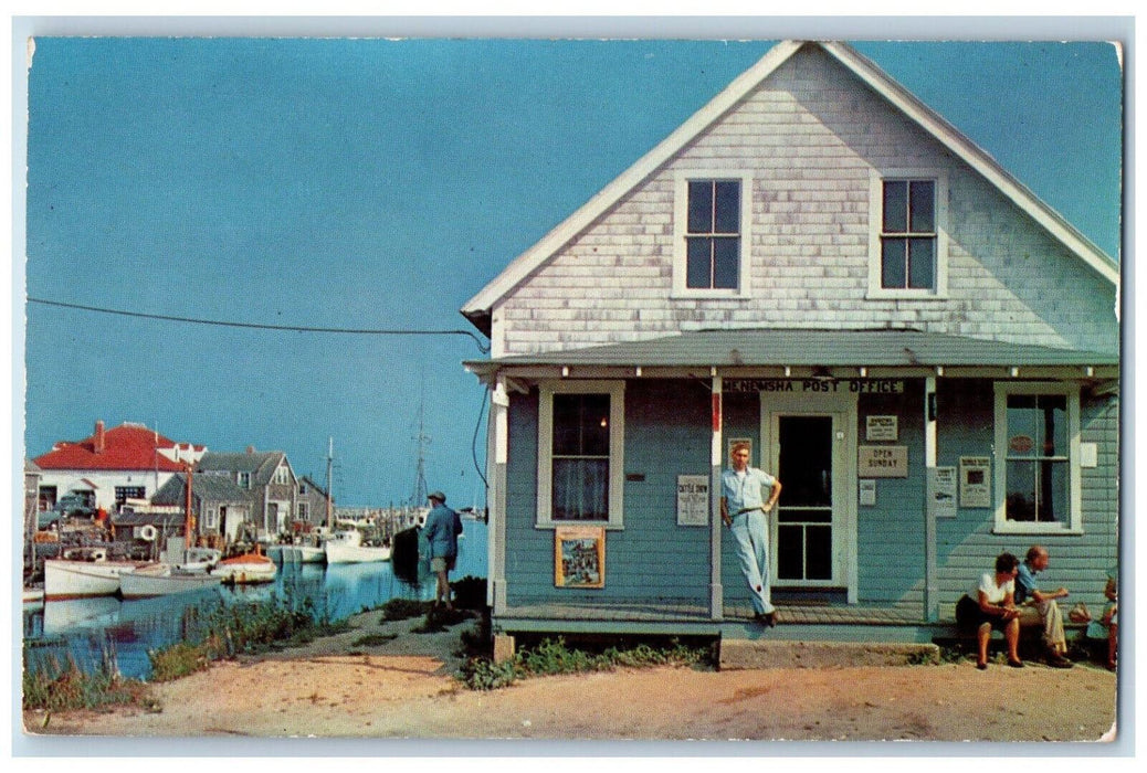c1960's Store Post Office Martha's Vineyard Island Massachusetts MA Postcard