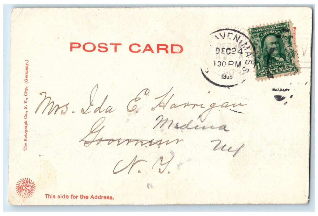 1906 The Homestead Fairhaven Massachusetts MA Antique Posted Postcard