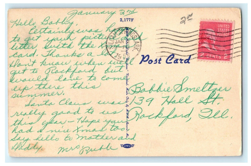 1955 American Legion Community Building, Siloam Springs, Arkansas AR Postcard