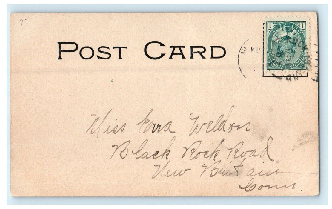1905 Rock Island PQ & Derby Line, Quebec Canada CA Antique Postcard