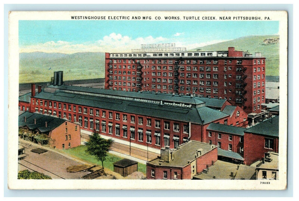 Westinghouse Electric MFG. Co. Works Turtle Creek Near Pittsburgh PA Postcard