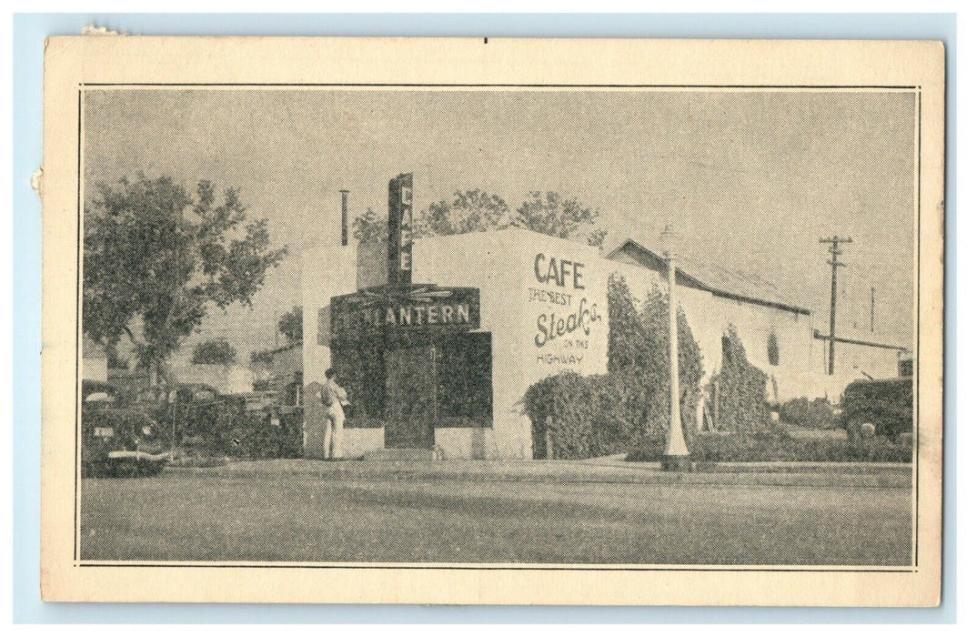 c1910 Green Lantern Cafe Old Texas Trail Ogallala Nebraska NE Antique Postcard
