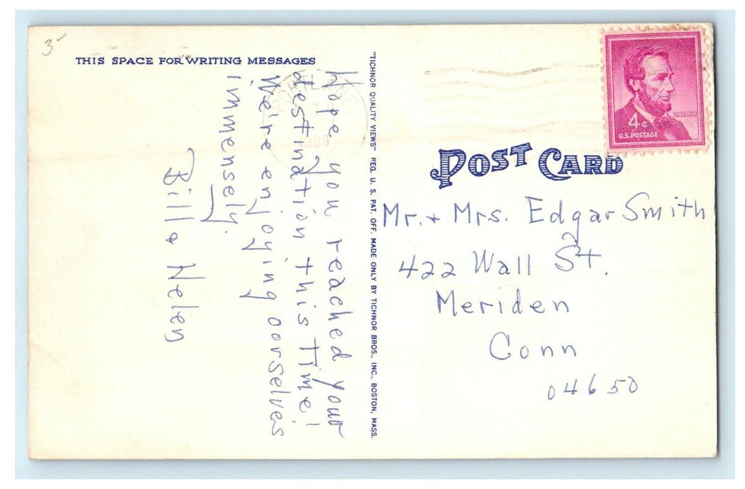 c1930's Trailer Camp Site At Sebago Lake State Park Naples Maine ME Postcard
