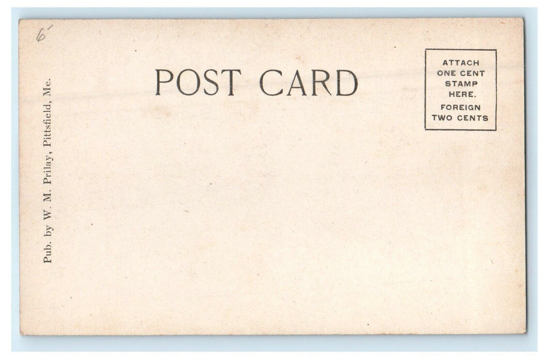 c1905 Boat Landing Lake Messalonskee Oakland Maine ME Antique Postcard