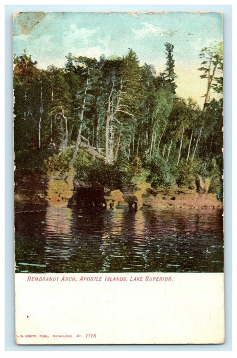 1908 Remembrandt Arch, Lake Superior Duluth, Minnesota MN Postcard