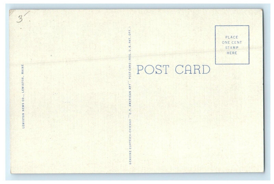 c1930's Bates College Multiview Lewiston Maine ME Vintage Postcard