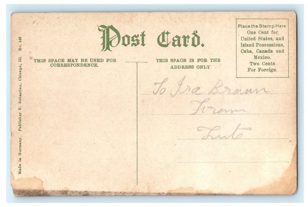 1912 East End of Fishburn Canyon La Salle Country Illinois IL Postcard