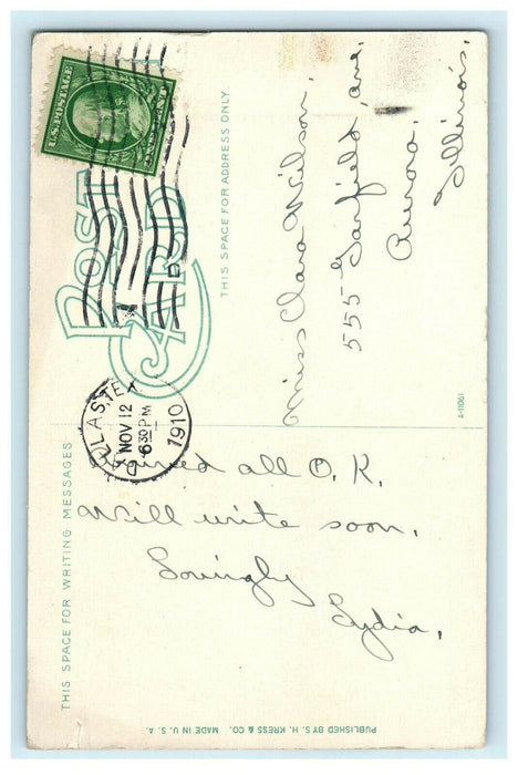 1910 Scottish Rite Cathedral, Dallas Texas TX Antique Postcard
