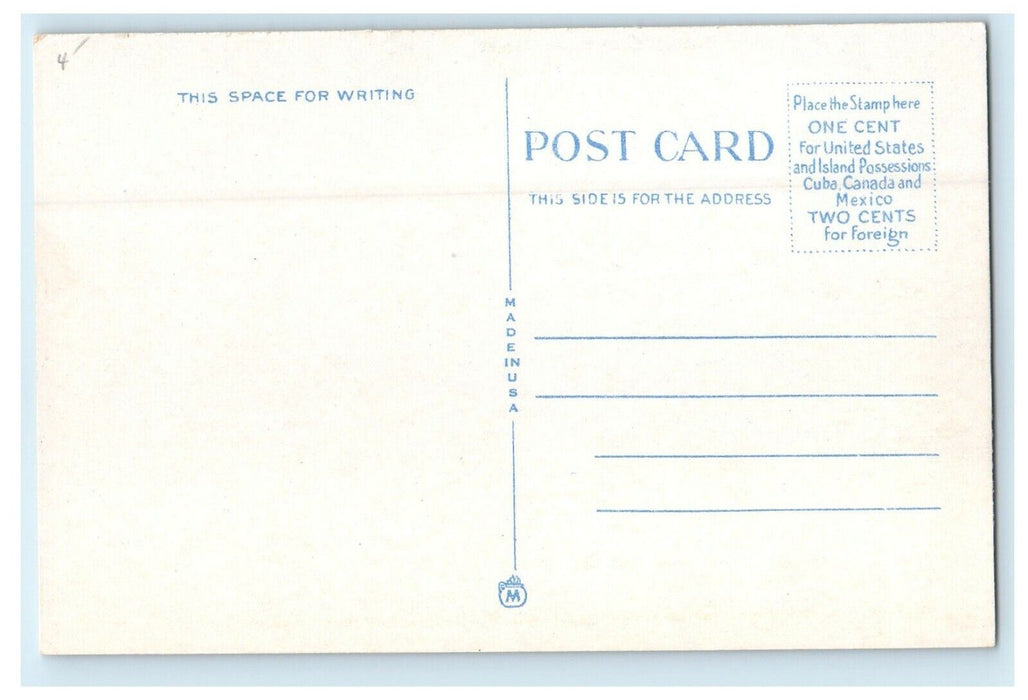 c1920's High School Campus Building Skowhegan Maine ME Vintage Postcard