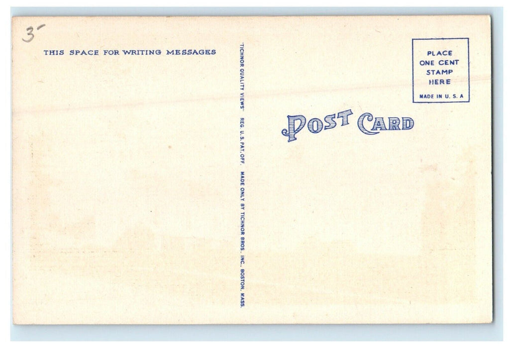 c1930's High School And Methodist Church Oakland Maine ME Vintage Postcard