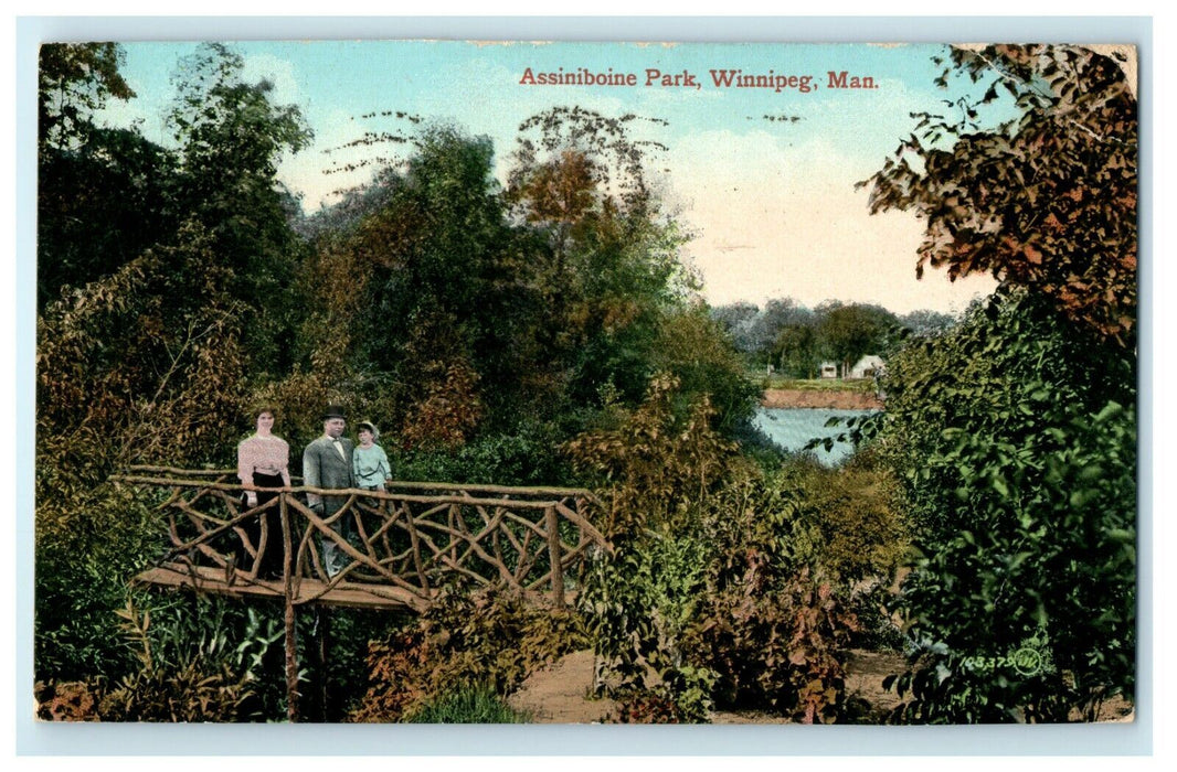 1912 Assiniboine Park, Winnipeg Manitoba Canada CA Antique Postcard