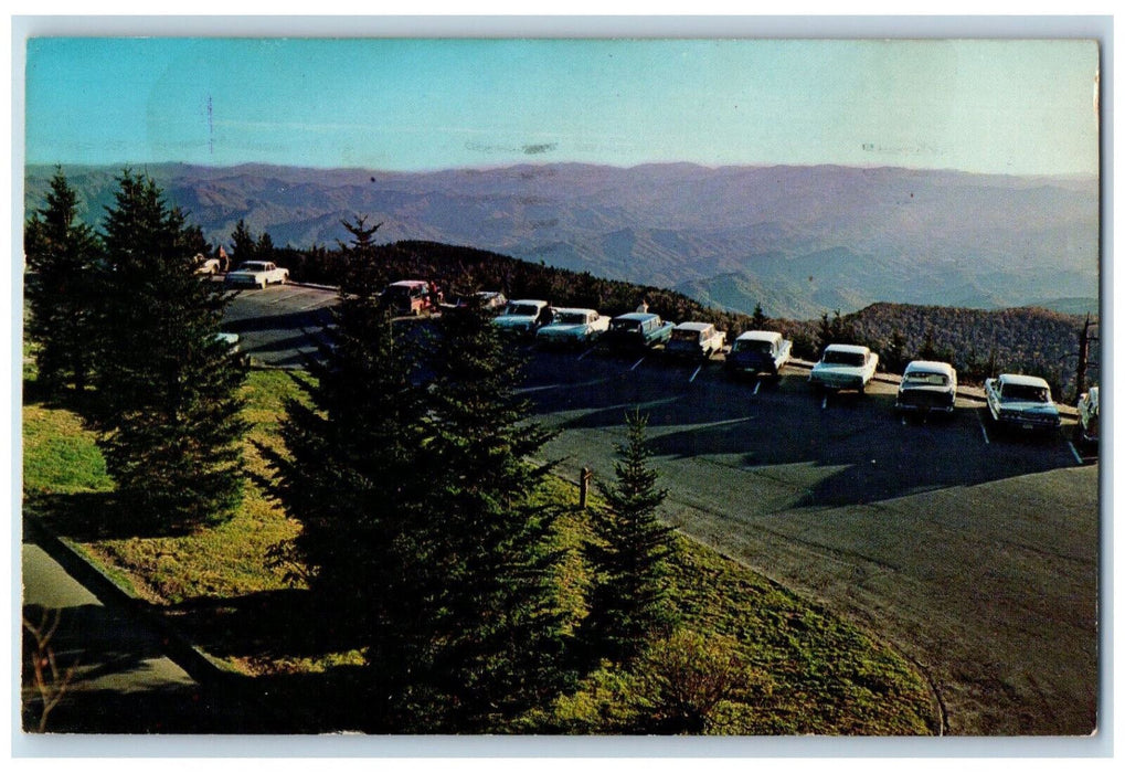 1967 Clingman's Overlook Great Smoky Mountains National Park TN Postcard