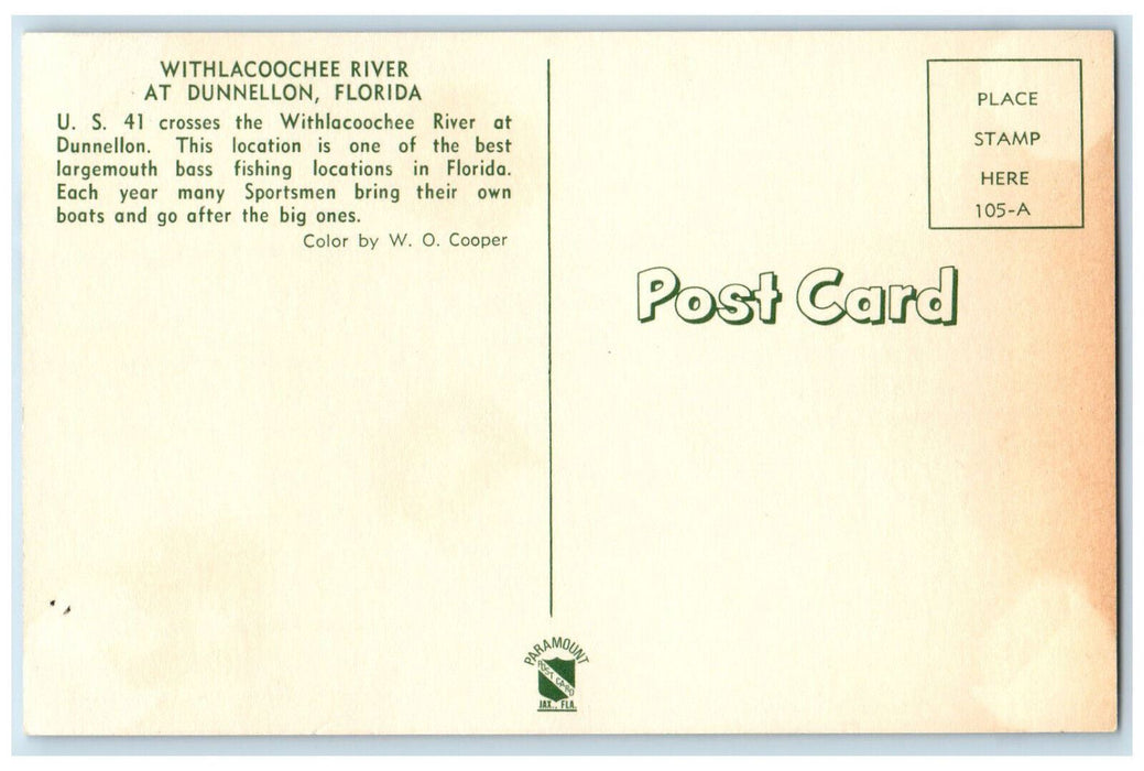 c1960's Motorboats, Withlacoochee River at Dunnellon Florida FL Postcard