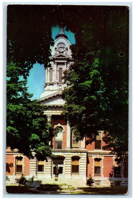 c1950's Court House Building Plymouth Indiana IN Unposted Vintage Postcard