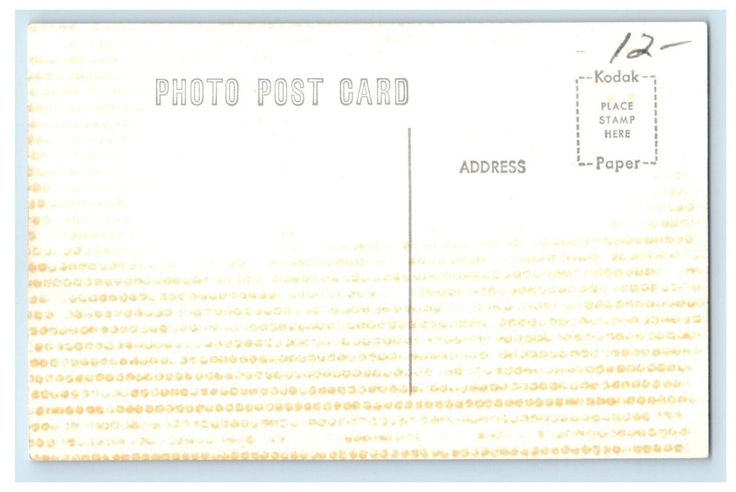 c1950's BO56 7074 NYC Locomotive Train Elkhart Indiana IN RPPC Photo  Postcard