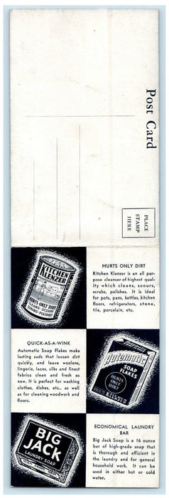 c1930's Worlds Fair Chicago Horticultural Building Diorama Advertising Postcard