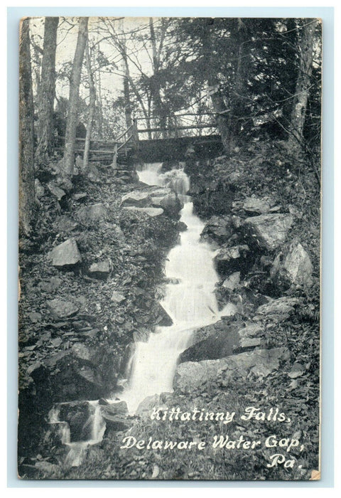 c1907 Kittatinny Falls Water Gap Pennsylvania Delaware New Jersey NJ Postcard