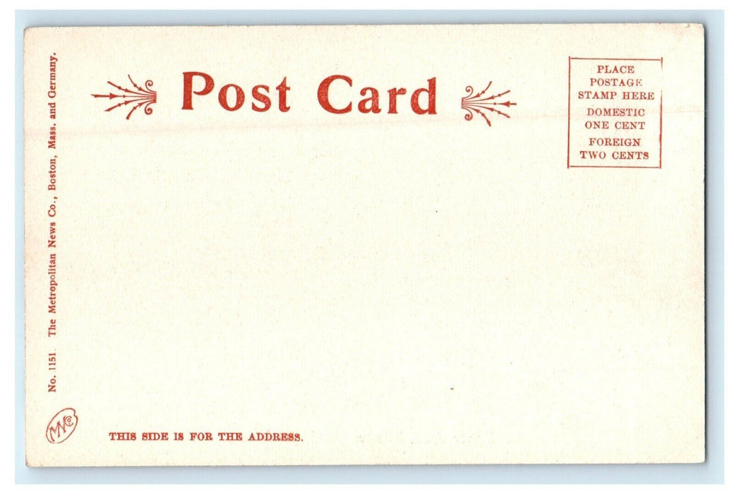 c1905 Dance Hall Whalom Park Massachusetts MA Unposted Antique Postcard