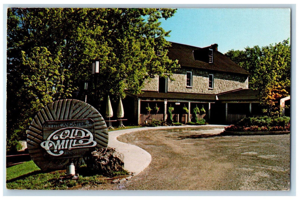 c1960's Burned & Rebuilt Three Times, Old Mill Ancaster Ontario Canada Postcard