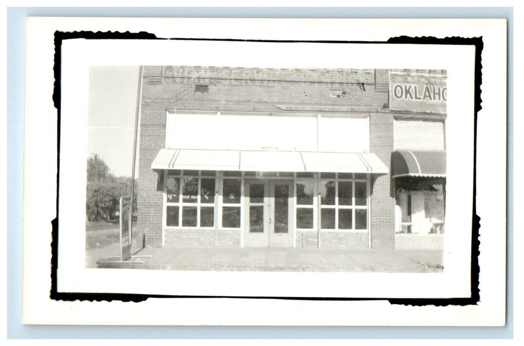 c1950's Vian Post Office Oklahoma OK RPPC Photo Unposted Vintage  Postcard