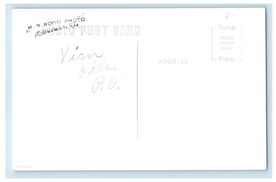 c1950's Vian Post Office Oklahoma OK RPPC Photo Unposted Vintage  Postcard