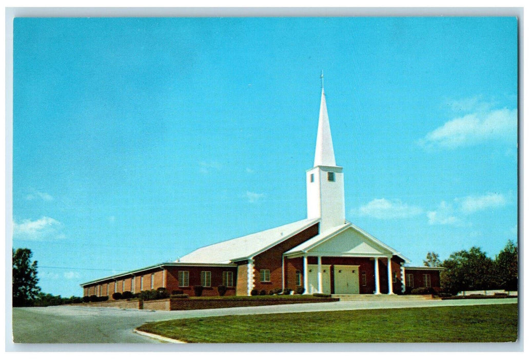 c1960's Church of Christ US 31-W Franklin Kentucky KY Vintage Postcard