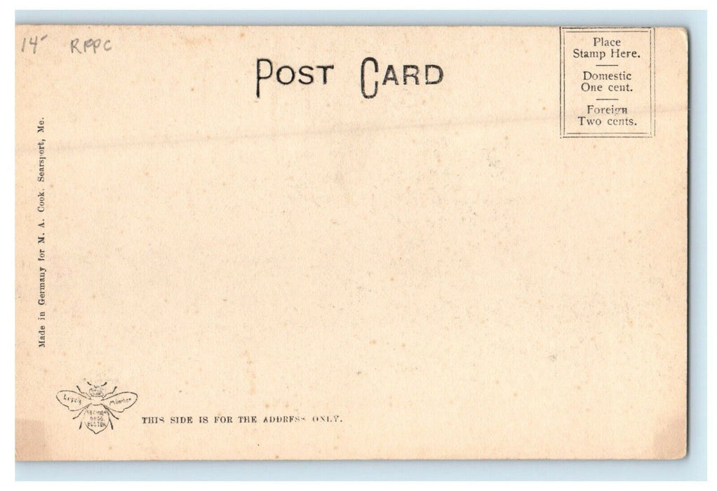 c1905 The High School Building Searsport Maine ME Unposted Antique Postcard