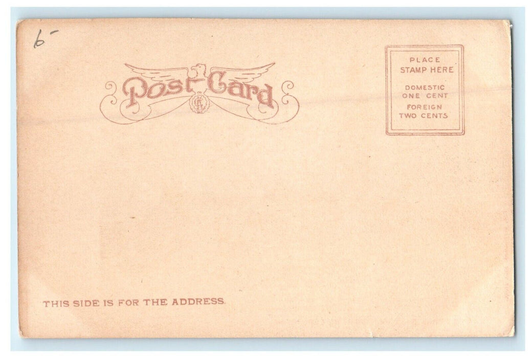 1906 The Union Station View, Worcester, Massachusetts MA Unposted Postcard