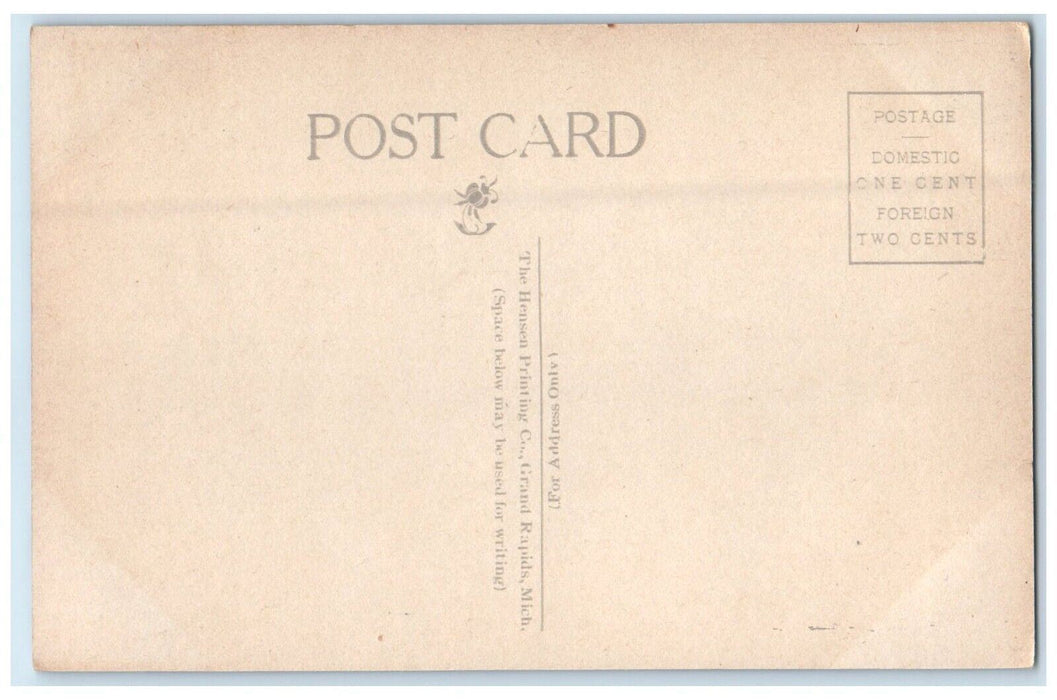 Rome City Indiana IN, East End Of Island Boats Unposted Antique Postcard
